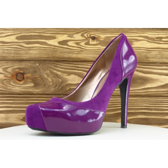 BCBGeneration Women‎ Sz 8.5 M Purple Platform Synthetic Shoes - Picture 1 of 7